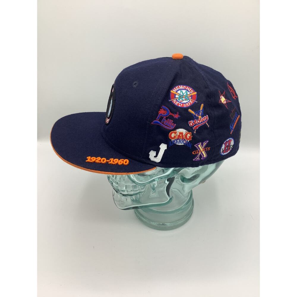 Headgear Negro League Baseball Museum Fitted Hat Size 7 3/4 Patches - Picture 2 of 7